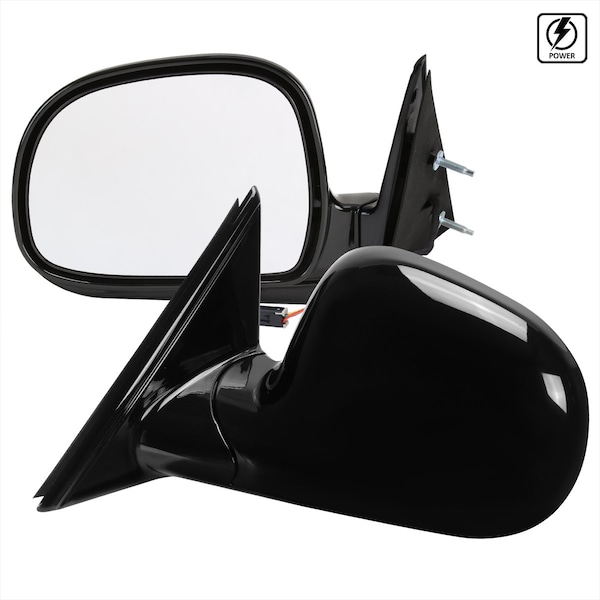 Spec-D Tuning POWER SIDE MIRRORS GLOSSY BLACK, 2PK RMV-S1094-P-FS - main